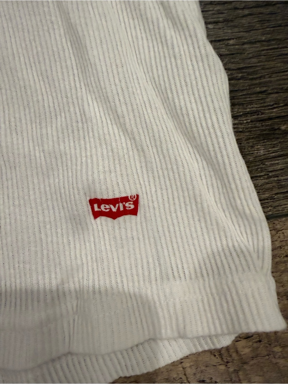 Levi's White Ribbed Tank - Picture 3 of 3